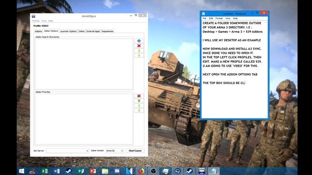 How to install the 539 ASRM Modpack with Arma3 Sync смотреть онлайн