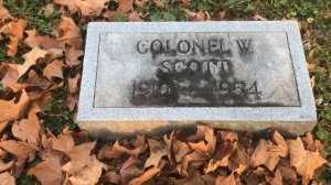 Famous And Historic Grave Sites: Colonel Walker Henderson Scott Sr.