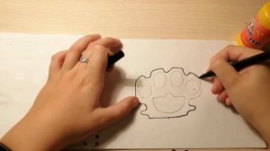 Рисую кастет от руки