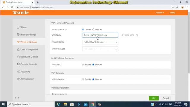 How to Change WiFi Name and Password in Tenda WiFi Router