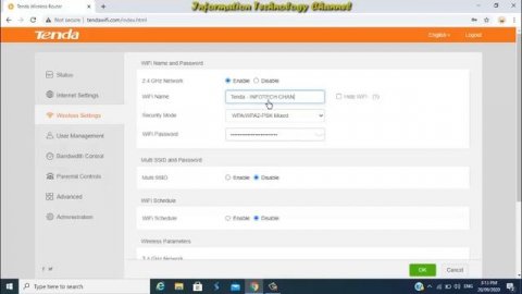 How to Change WiFi Name and Password in Tenda WiFi Router