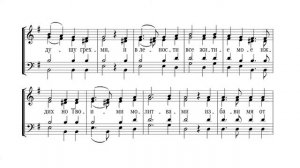 Покаяния  отверзи ми двери. Бас