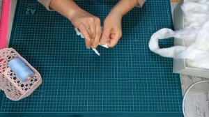 Зайка с воздушным шариком. Часть 1. Ватная игрушка для начинающих.  Делаем каркас, основу.