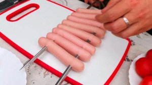 ОВОЩИ ГРИЛЬ С СОСИСКАМИ НА МАНГАЛЕ