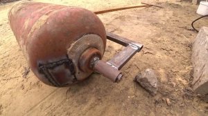 Каток из газового баллона.