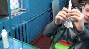 Запуск самодельной ракеты.