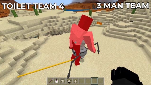 SKIBIDI TOILET vs SKIBIDI MAN BATTLE in MINECRAFT PE смотреть онлайн