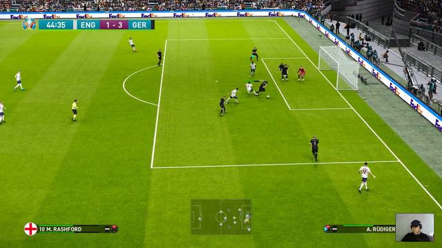 PES 2021 - ENGLAND vs GERMANY UEFA EURO 2020 - Match Gameplay PC