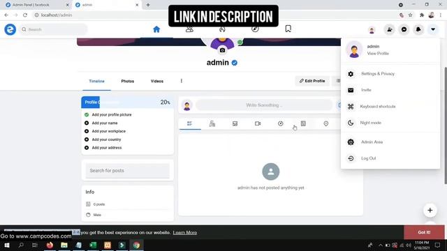 Facebook clone | Download zip free Source code Facebook