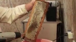 Распечатывание рамочек монтажным феном