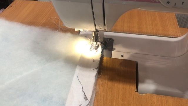 Как сшить синтепон на швейной машинки