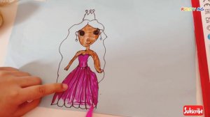 How to draw a princess | princess drawing for kids | easy painting of princess @Kidstv28804