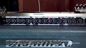AMT Electronics: SS-10 Tube preamp to Tube Cake JFET 3W power amp