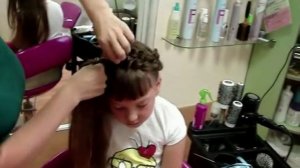 Коса- корона (венок)  Детские причёски Французская коса