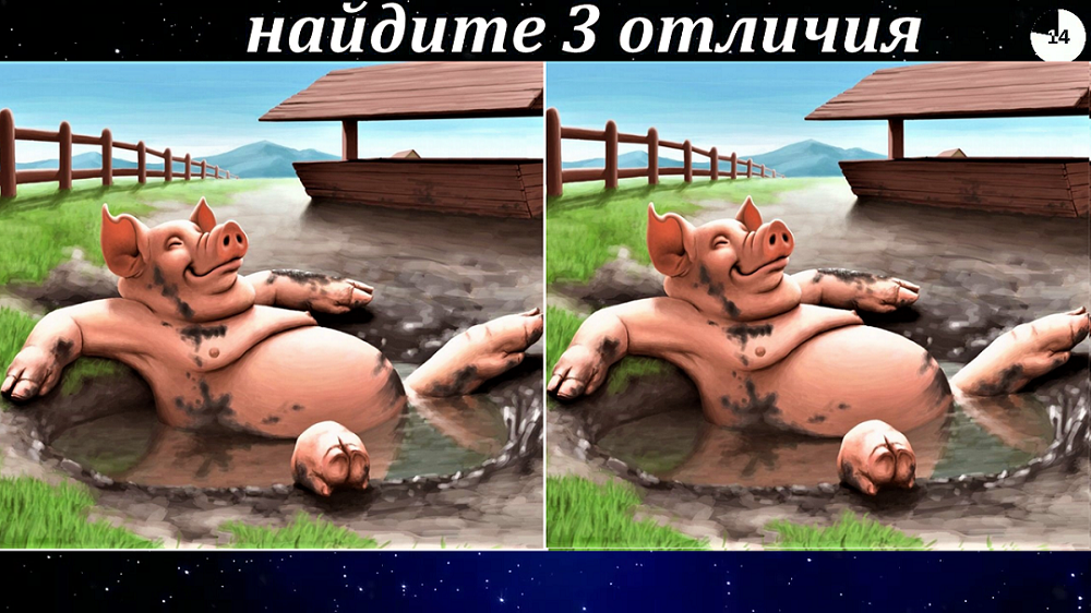 Найдите 3 отличия