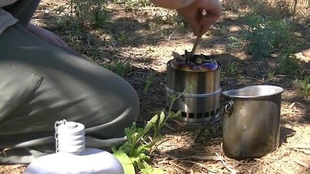 Пиролизная походная печь