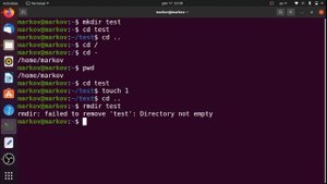 Работа с каталогами и файлами в терминале Linux