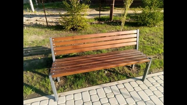 Парковая мебель. Скамейки из металла и массива. Лавочки.