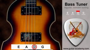 Bass tuner  -  4 string bass guitar tuner