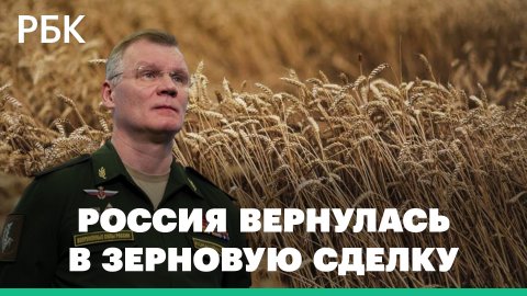 Россия возобновила участие в зерновой сделке после получения письменных гарантий от Украины