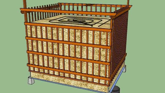 Схема укладки компоста, труб - JEAN PAIN. Biomeiler compact 09 2011 смотреть онлайн