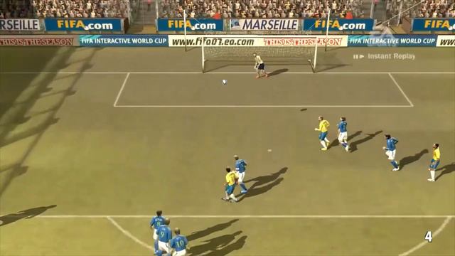 FIFA 07 - Ronaldinho free-kicks смотреть онлайн