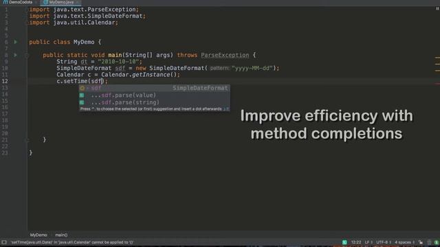 Codota Completions Applied to Java Date & Time API смотреть онлайн