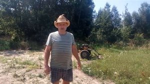 Мотокультиватор чемпион ВС 7712. Ременной ходоуменьшитель и косилка Заря