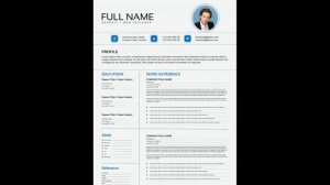 Latest Seven Resume or CV download, modern cv template word free download, resume templates free