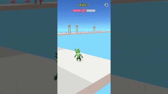 Zombie run for brains gameplay new hypercasual runner mobile game for android