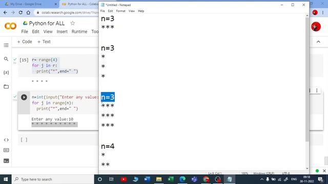 23. Task For Loop Pattern Programs | Flow Control in Python | Python for All |For Complete Beginner