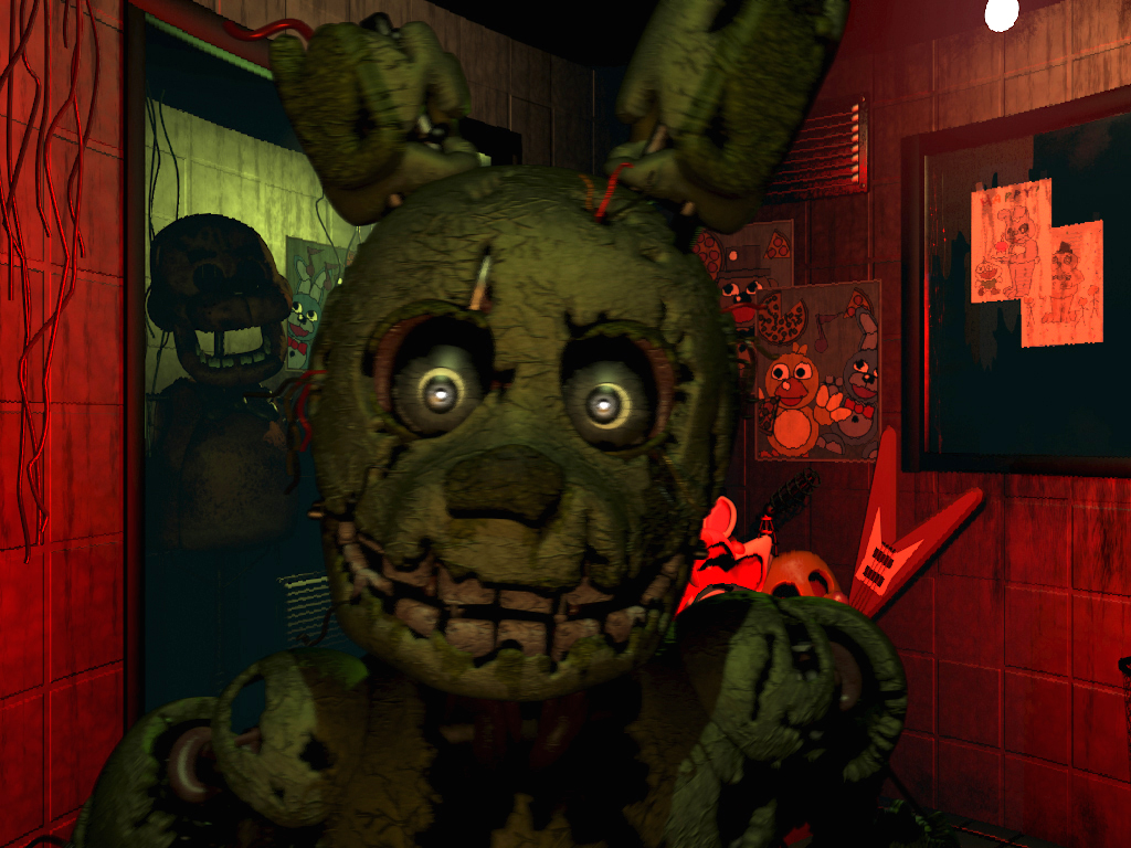 Играем в Five Nights At Freddy's 3 Первая Пародия!