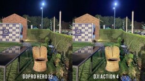 GoPro Hero 12 Black VS DJI Action 4 Night Mode Camera Test