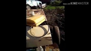 Самодельный шастик с двигателем ЗиД 4.5 первая поездка   с грузом