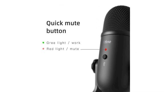 USB-микрофон FIFINE для записи/потоковой передачи данных/игр, профессиональный микрофон для смотреть онлайн