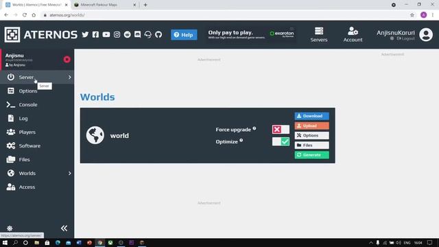 How to Install Maps in Multiplayer Server Minecraft  Fix Issues with Aternos IP Address  Aternos