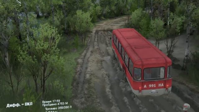 SpinTires Тест-обзор карты смотреть онлайн