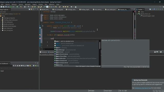 How to iterate values from List in java Collection || Java System смотреть онлайн