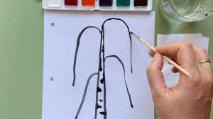 Как нарисовать БЕРЁЗУ. Золотая осень.