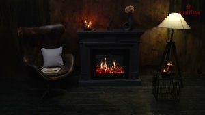 Видеообзор: Каминокомплект Coventry серый графит с очагом 5D V-ART 25