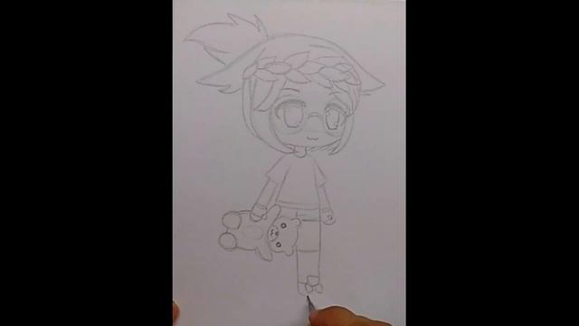 Как нарисовать персонажа из Gacha life