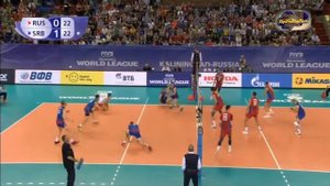 Виктор Полетаев атака Мировая лига 2016 Россия-Сербия/Victor Poletaev spikes