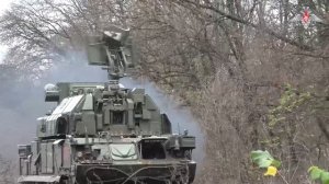 Боевая работа расчёта ЗРК «Тор-М2» Южной группировки войск