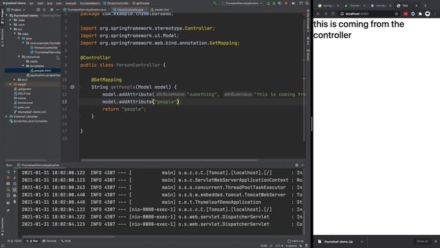 Spring Boot & Thymeleaf Tutorial (+ Bootstrap) смотреть онлайн