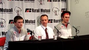 Mount Horeb coach Todd Nesheim, players react to their win over West De Pere