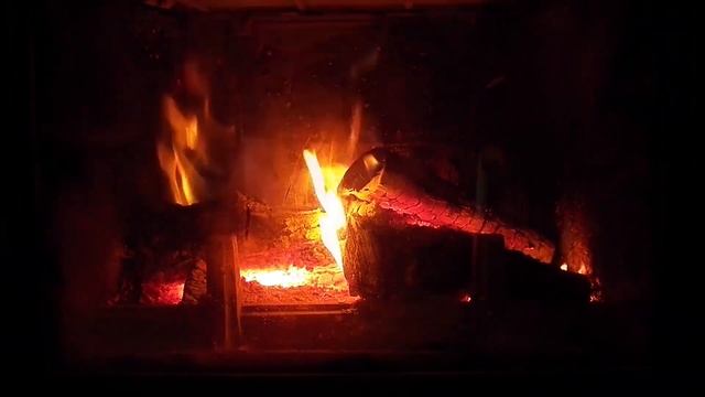 Камин для телевизора и монитора. Огонь в камине. Треск огня - 5 часов