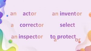 образование существительных при помощи суффиксов er,or