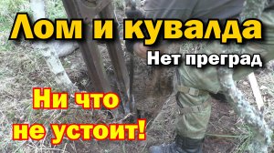 Металлокоп. Лом и кувалда. Долбим цемент! Блоки в лесу. Часть 4