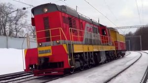 ЧМЭ3-3885 со снегоочистительной машиной ПОМ1 №3:-)