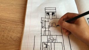 Как нарисовать Голема из Майнкрафта.